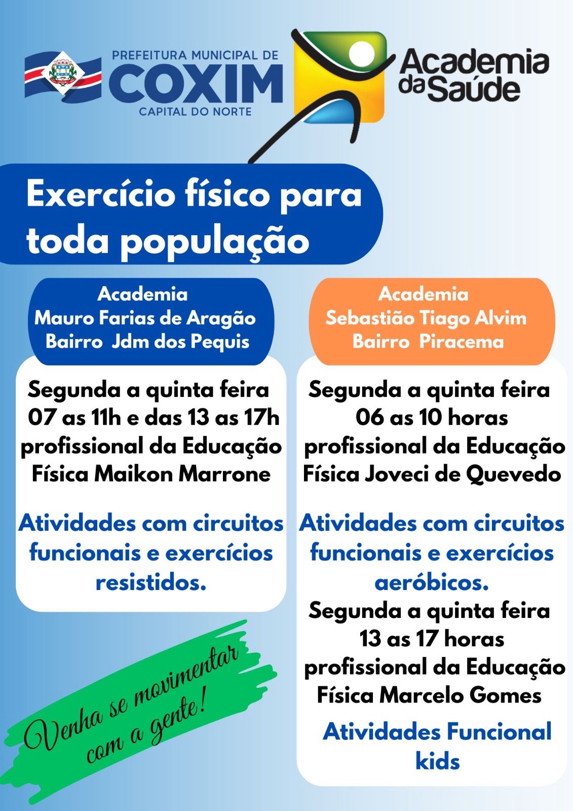 Foto: Reprodução/Prefeitura de Coxim - MS
