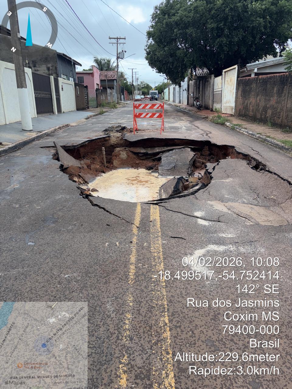 Governo de MS reconhece emergência em Coxim após chuvas intensas